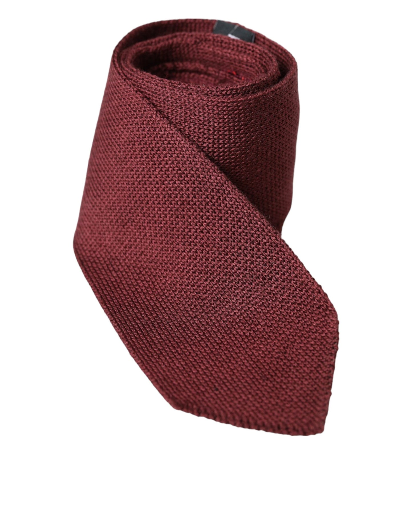 Dolce &amp; Gabbana Bordeaux 100% Silk Patterned Classic Men Tie