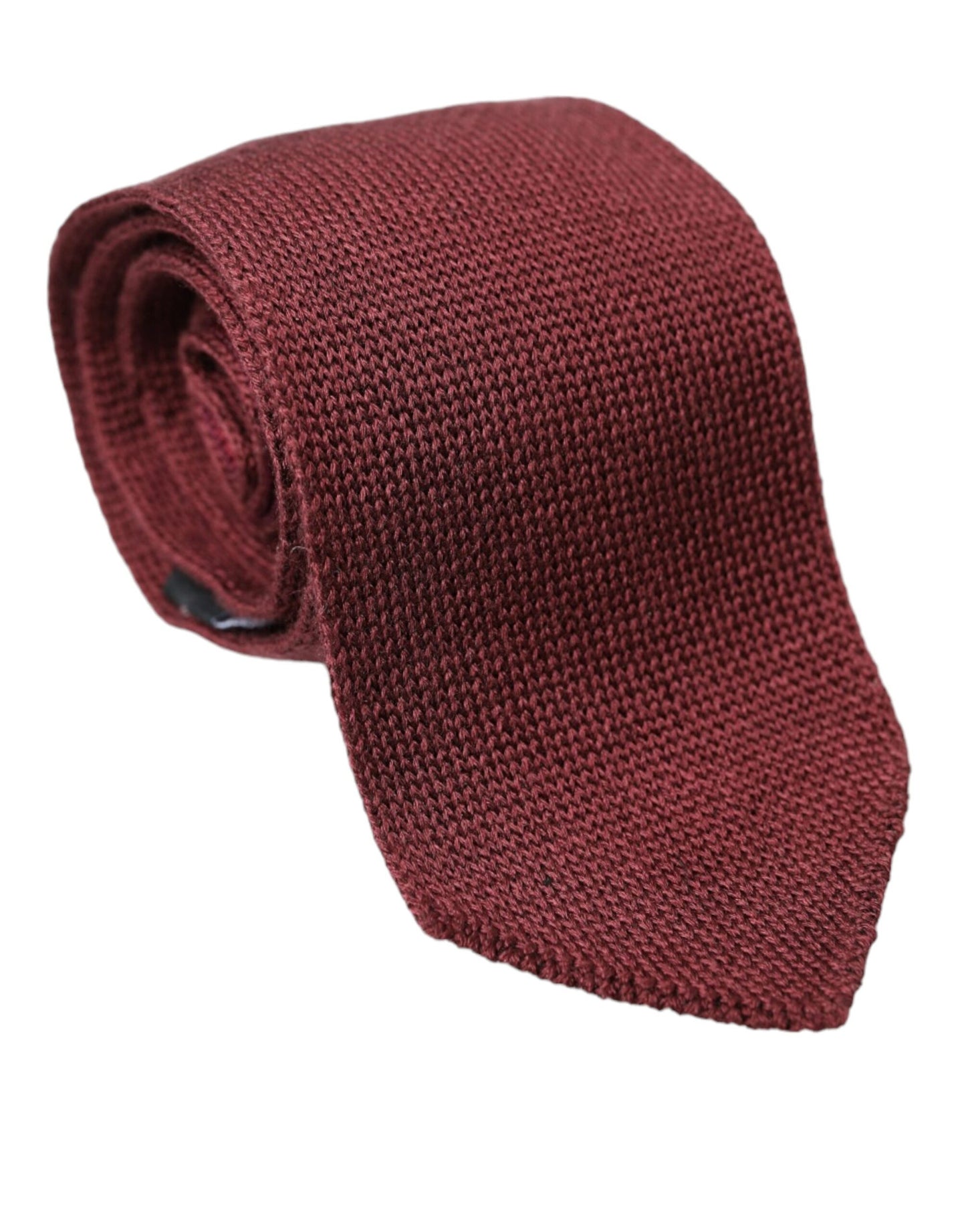 Dolce &amp; Gabbana Bordeaux 100% Silk Patterned Classic Men Tie