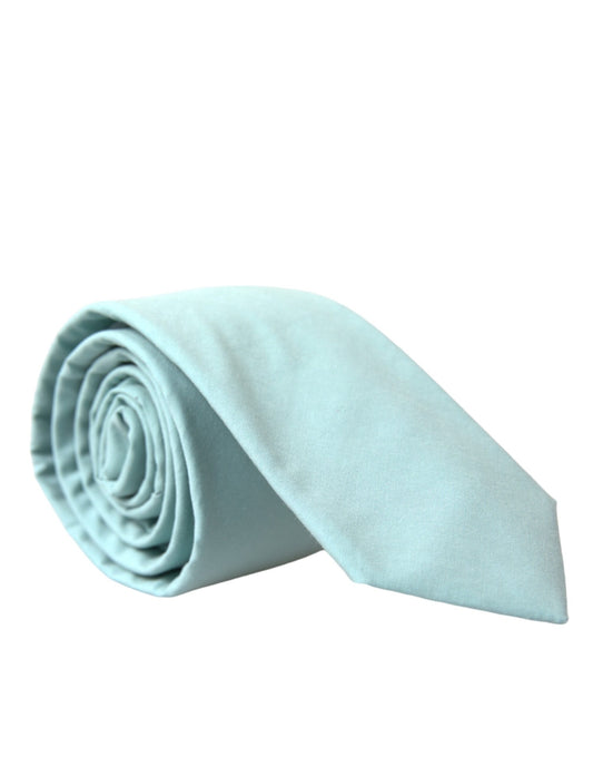 Dolce &amp; Gabbana Mint Green Cotton Adjustable Tie Men