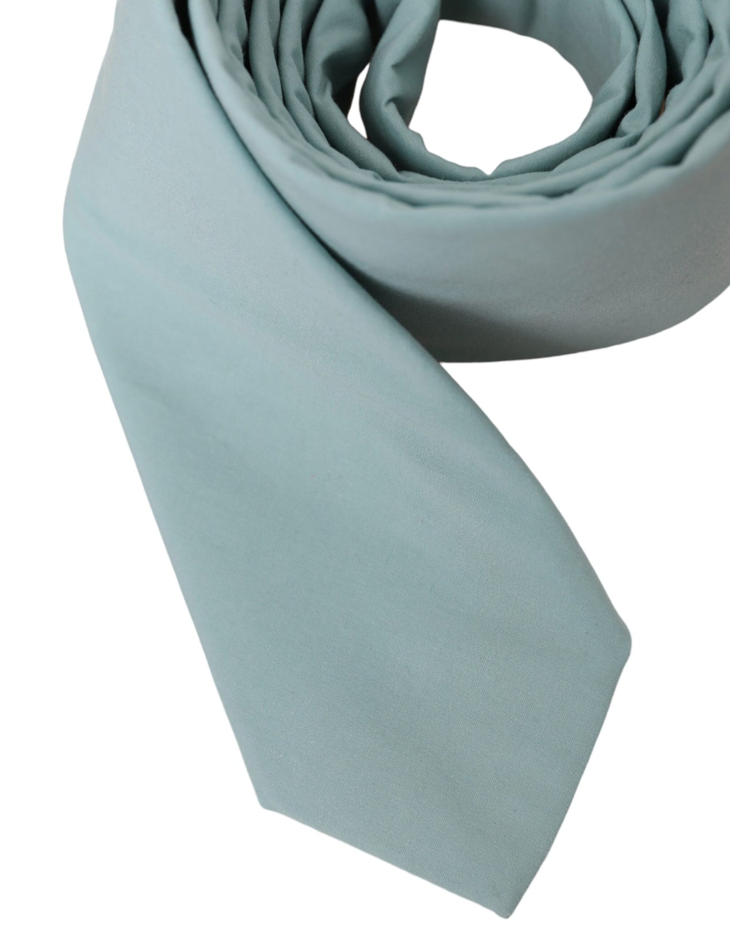 Dolce &amp; Gabbana Mint Green Cotton Adjustable Tie Men