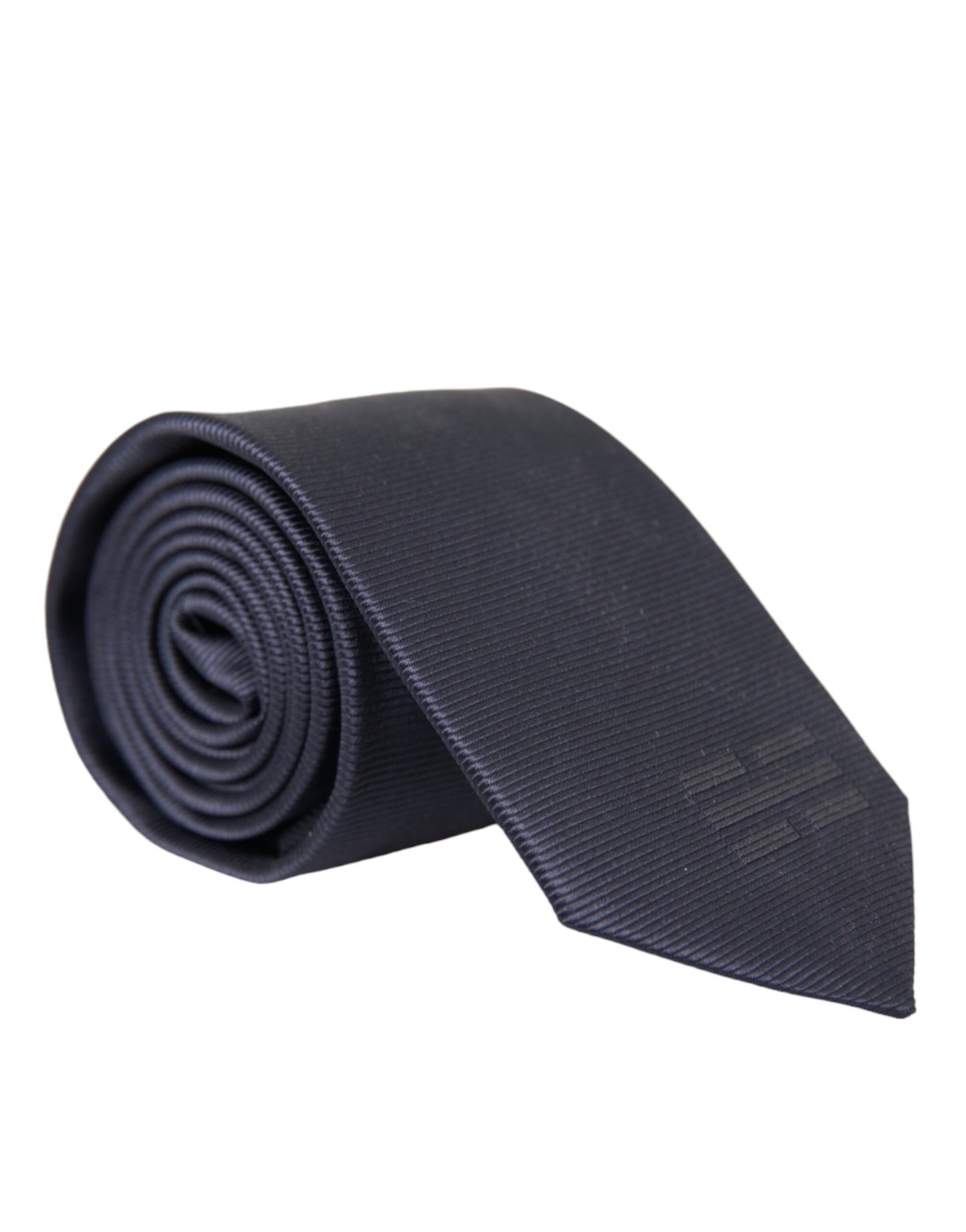 Dolce &amp; Gabbana Blue Solid Silk Adjustable Tie Men