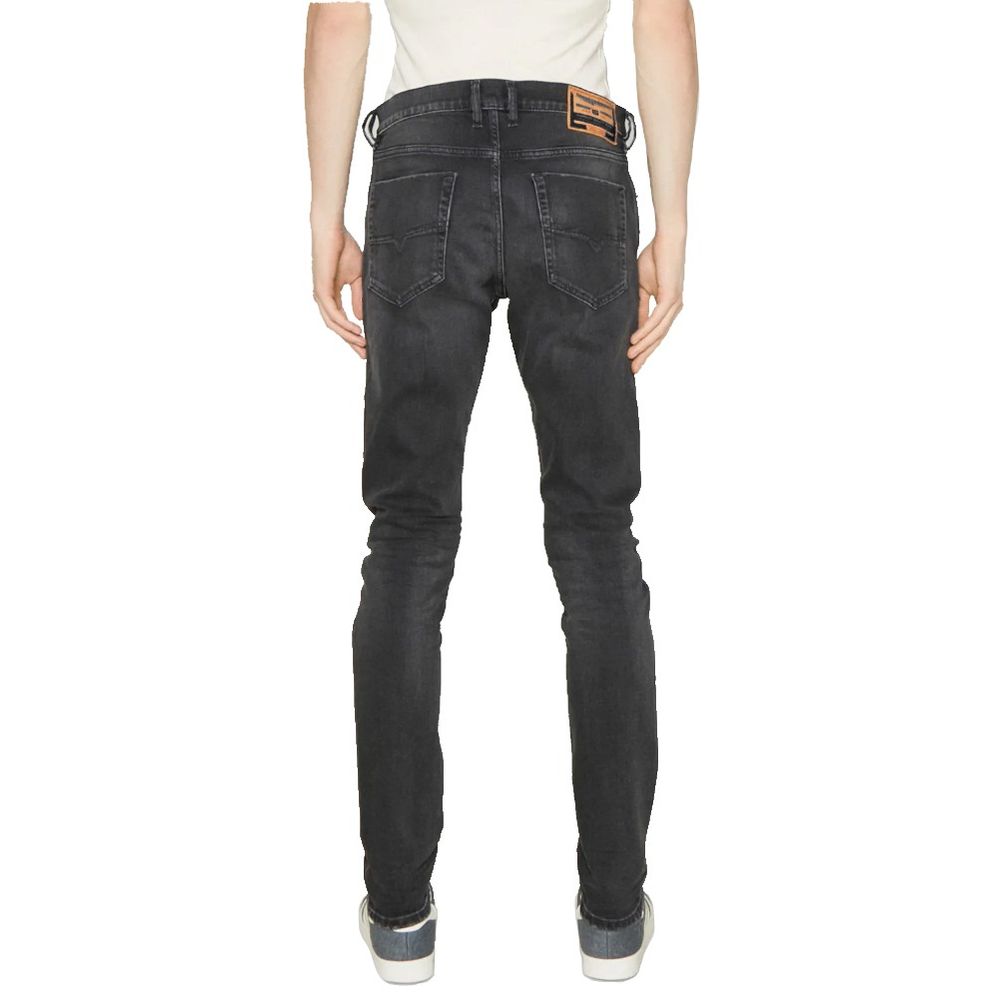 Diesel Black Cotton Jeans &amp; Pant