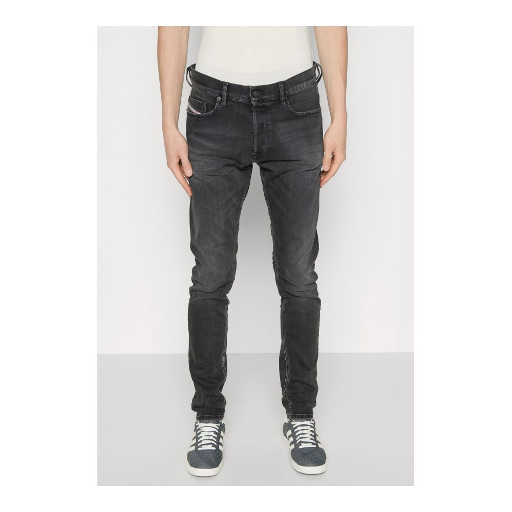 Diesel Black Cotton Jeans &amp; Pant