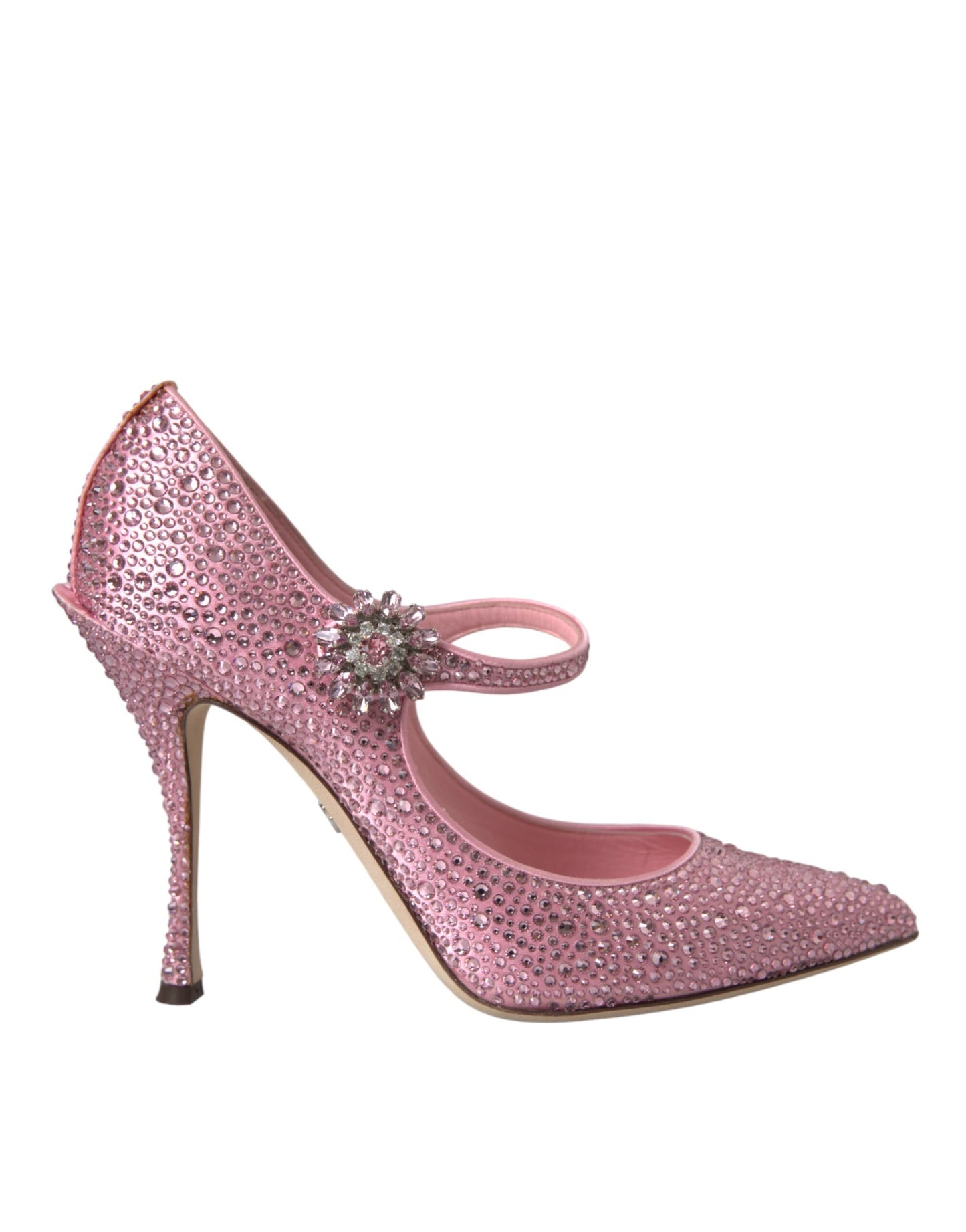 Dolce & Gabbana Pink Strass Crystal Heels Pumps Shoes