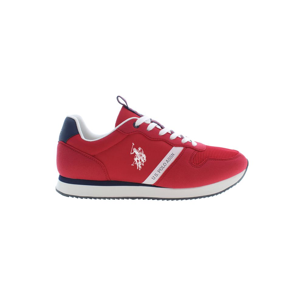 US POLO ASSN. Red Polyester Men Sneaker