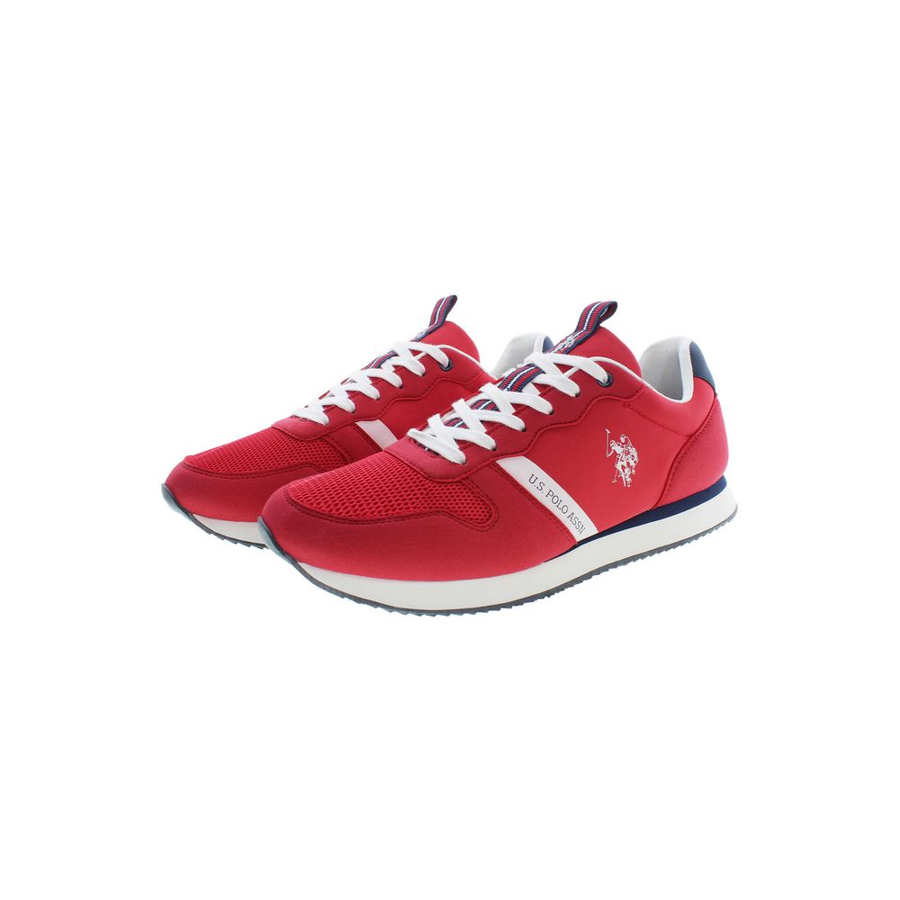 US POLO ASSN. Red Polyester Men Sneaker