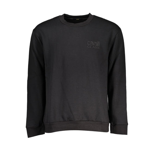 Cavalli Class Elegant Crew Neck Fleece Sweatshirt