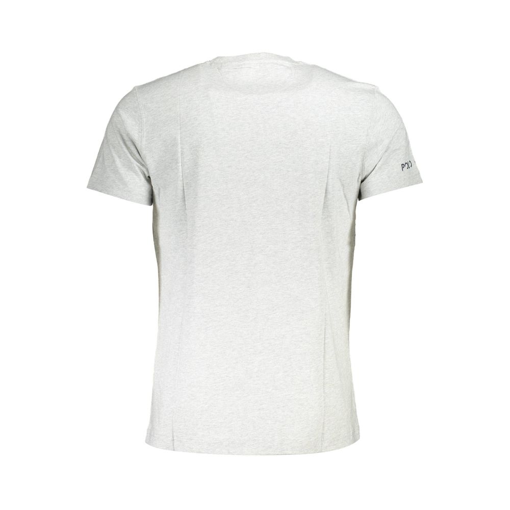 La Martina Gray Cotton Men T-Shirt