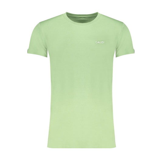 Gaudi Green Cotton T-Shirt