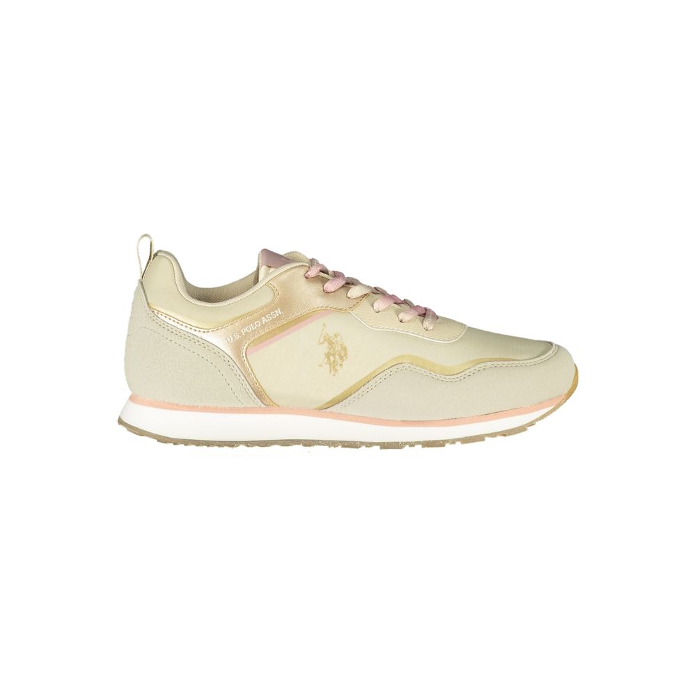 U.S. POLO ASSN. Beige Polyester Sneaker