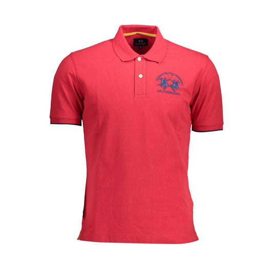 La Martina Elegant Pink Polo: Casual Luxury for Men