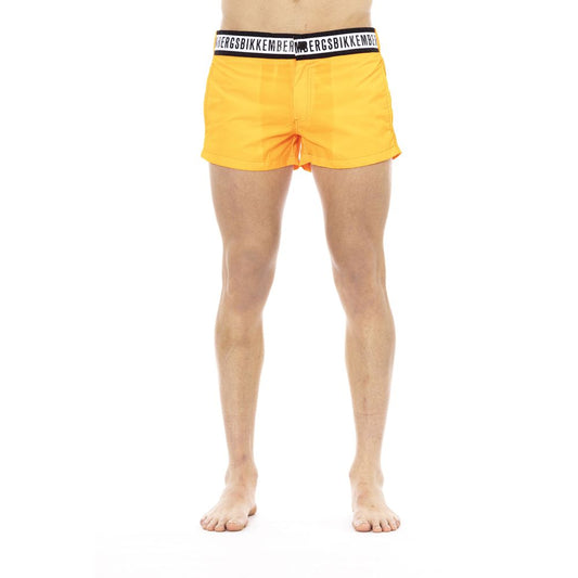 Bikkembergs Orange Polyamide Men Swimwear