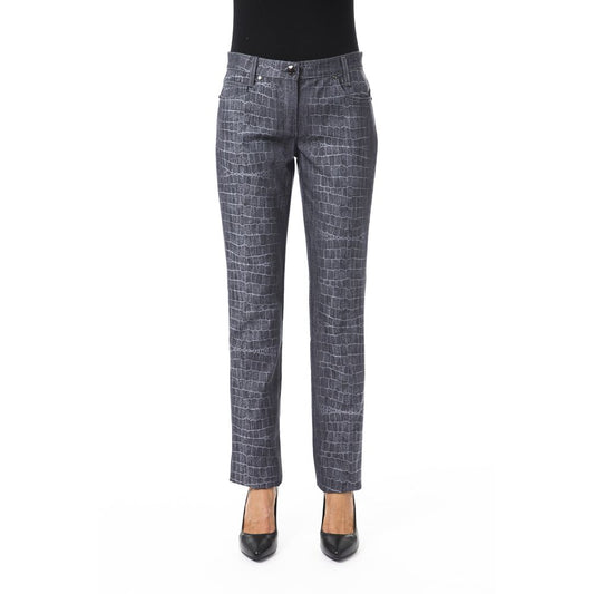 BYBLOS Black Viscose Women Pants