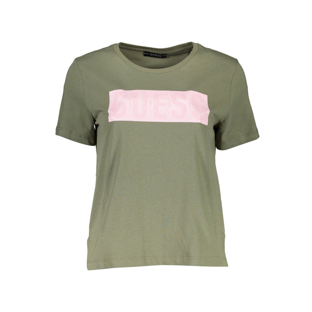 Guess Jeans Green Cotton Women T-Shirt