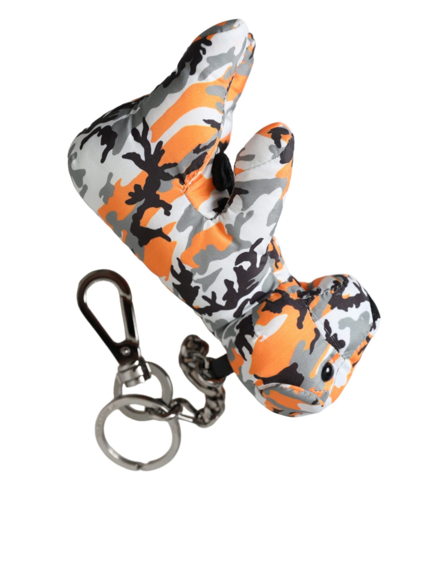 Dolce &amp; Gabbana Multicolor Camouflage Animal Silhouette Keychain Keyring