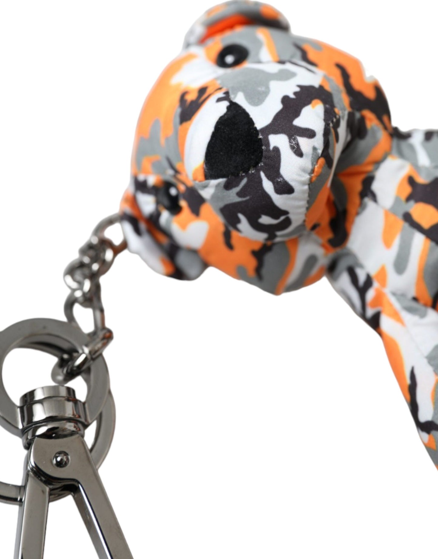 Dolce &amp; Gabbana Multicolor Camouflage Animal Silhouette Keychain Keyring