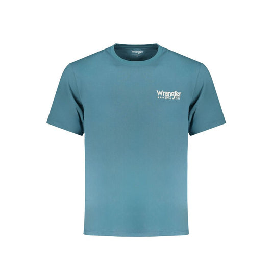 Wrangler Blue Cotton T-Shirt