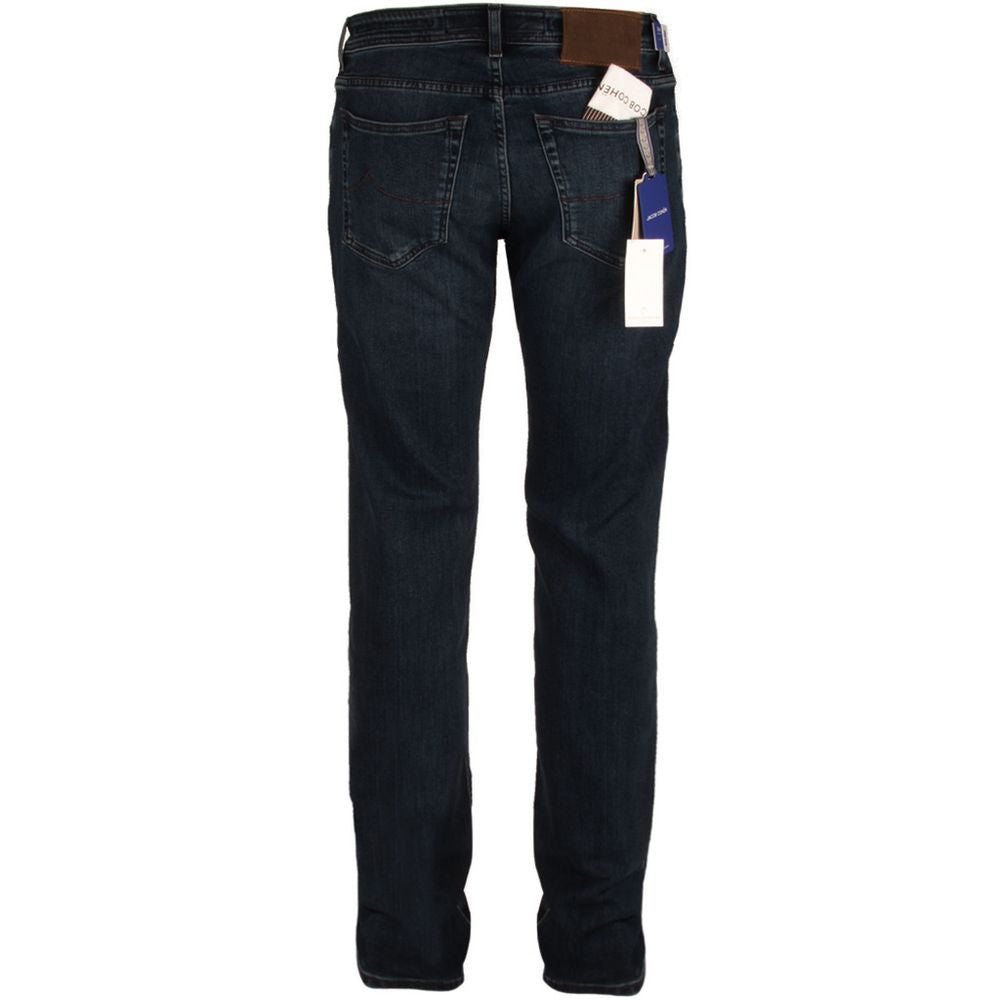 Jacob Cohen Blue Cotton Men's Slim Fit Jean