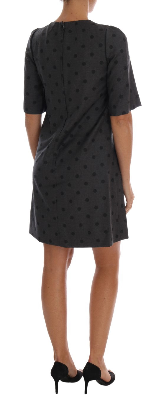 Dolce &amp; Gabbana Chic Polka Dotted Wool Dress