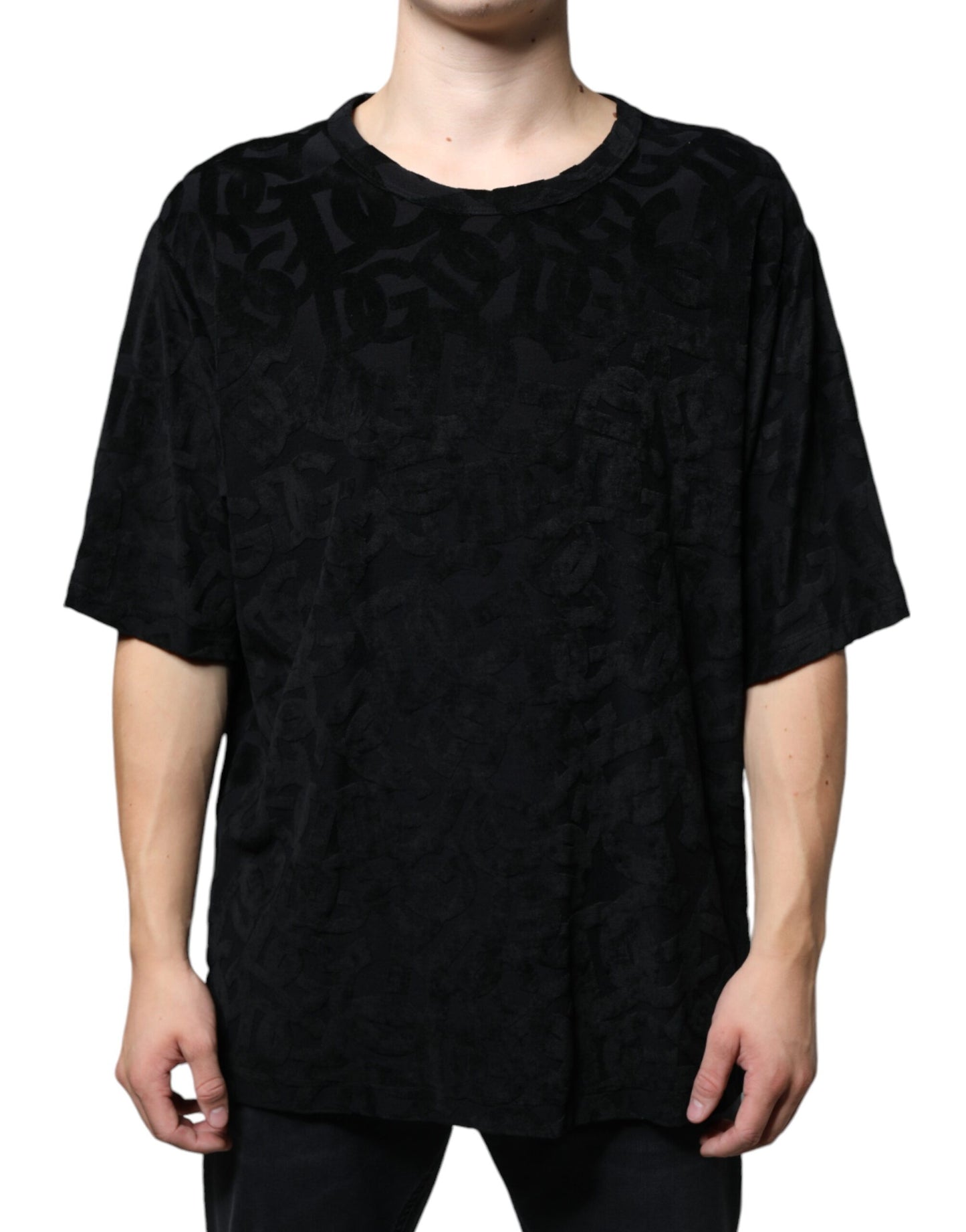 Dolce &amp; Gabbana Black DG Mania Logo Print T-shirt