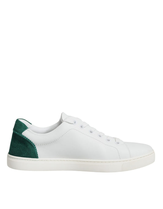 Dolce &amp; Gabbana White London Calf Leather Sneakers Shoes