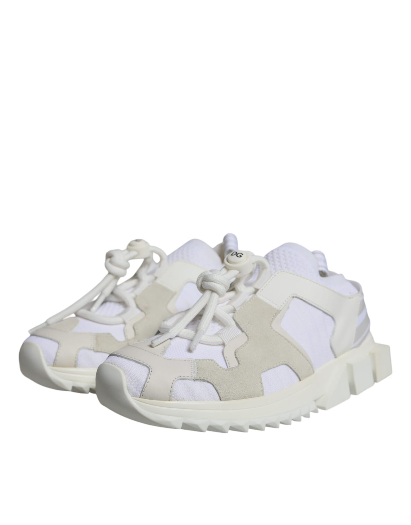 Dolce &amp; Gabbana White Mesh Sorrento Trekking Sneakers Shoes