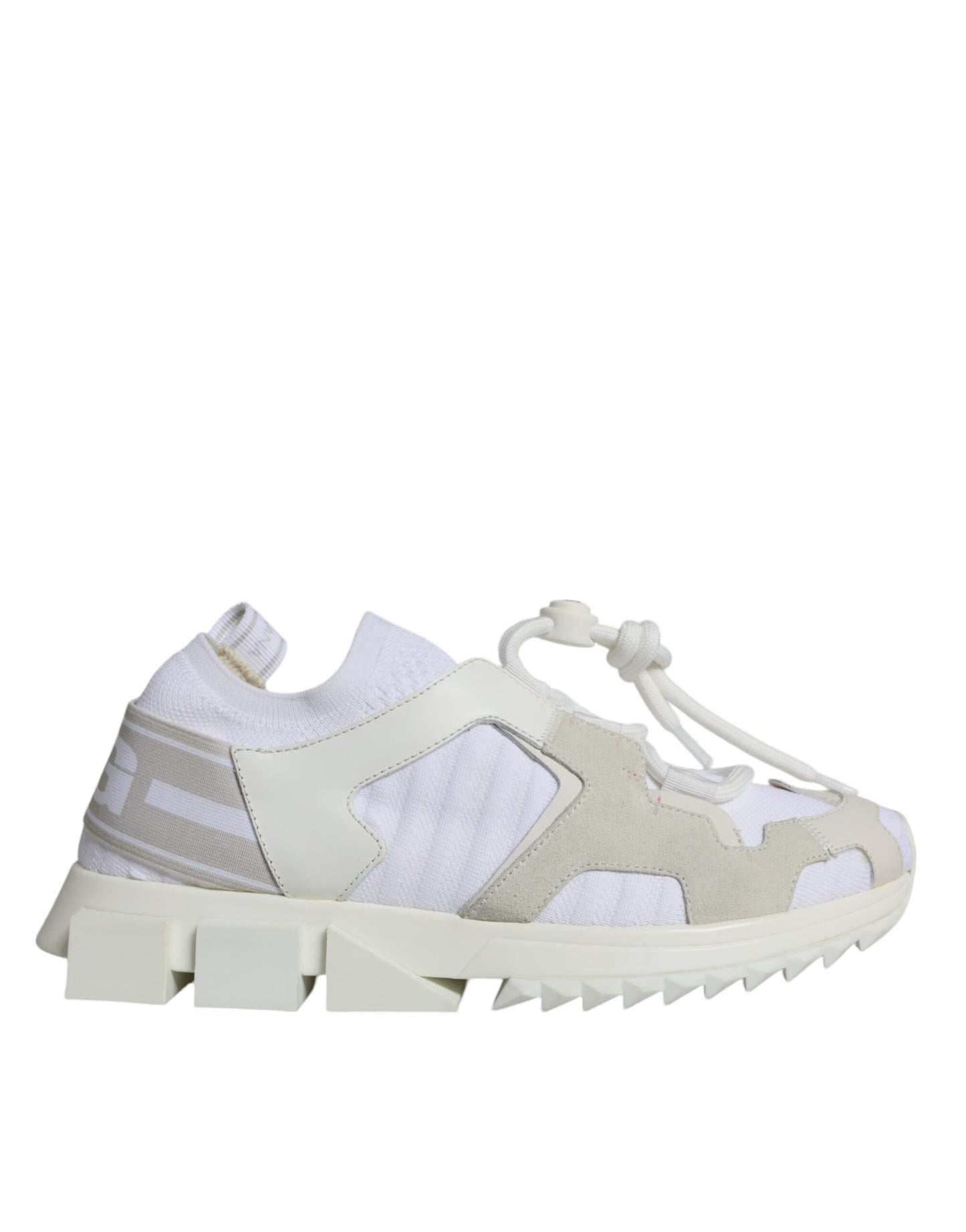 Dolce &amp; Gabbana White Mesh Sorrento Trekking Sneakers Shoes