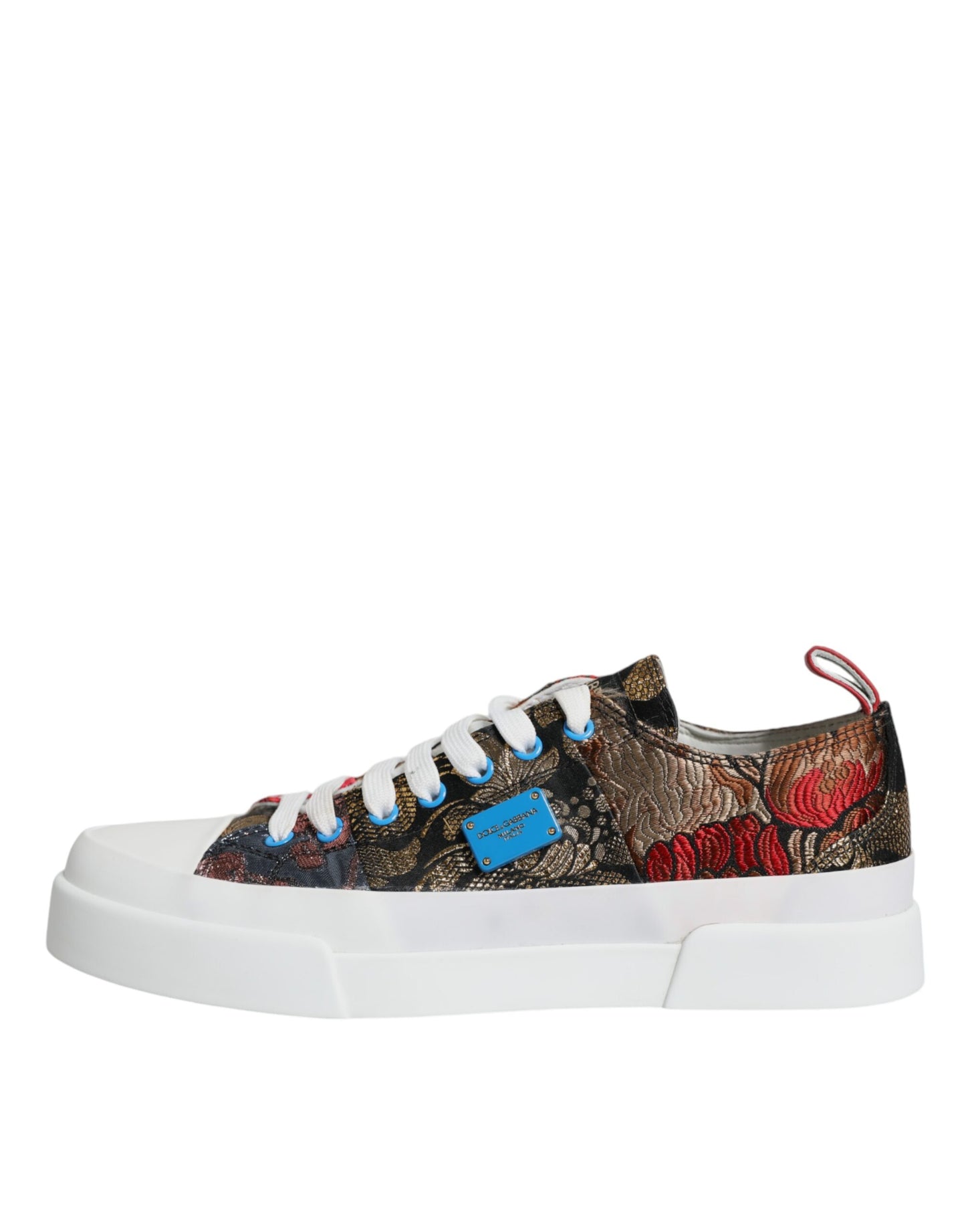 Dolce & Gabbana Multicolor Patchwork Low Top Sneakers Shoes