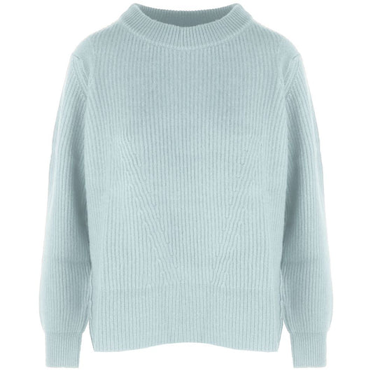 Malo Light Blue Cashmere Women Sweater