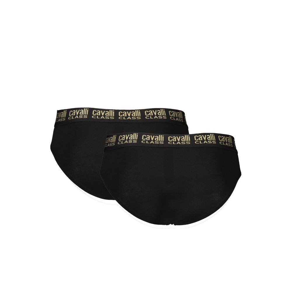 Cavalli Class Black Cotton Men Underwear