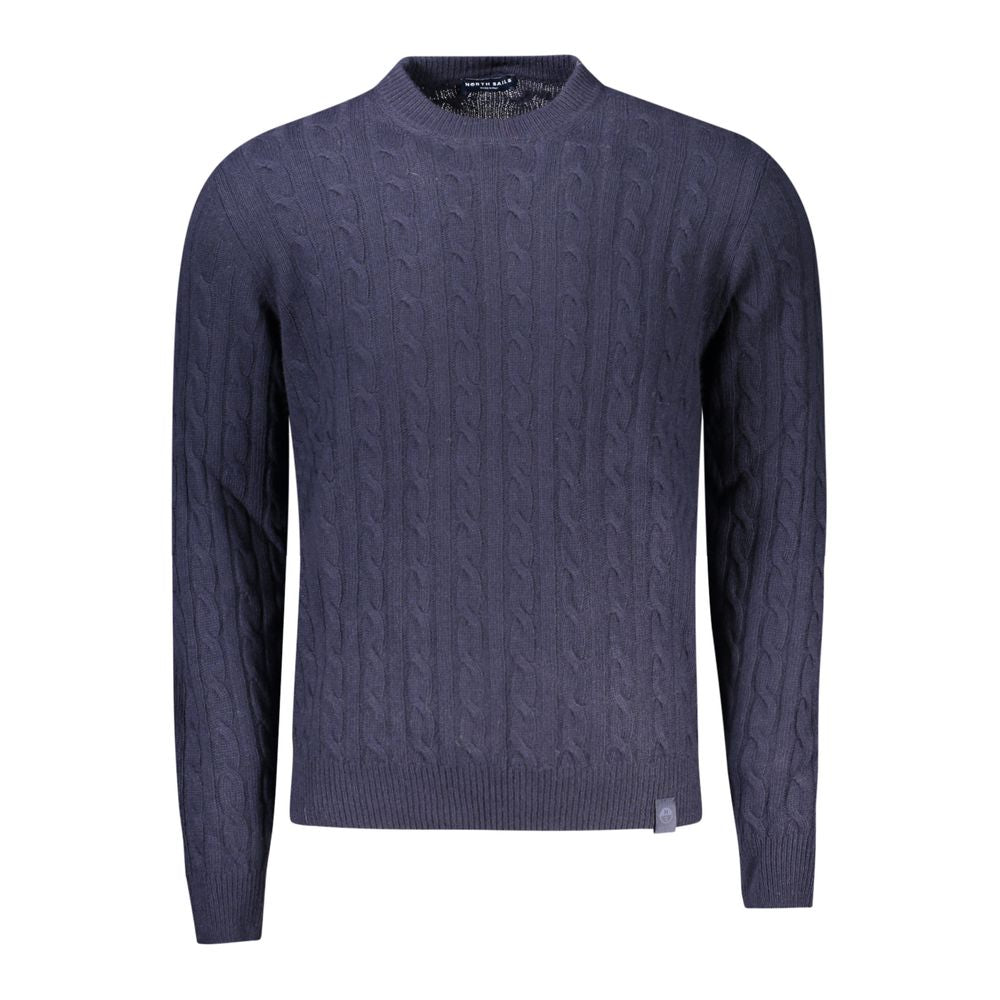 North Sails Blue Wool Men Sweater