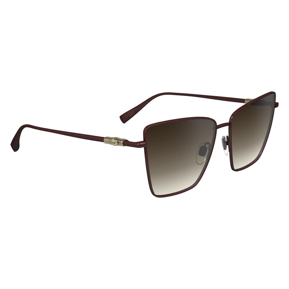 Longchamp Red Metal Sunglasses