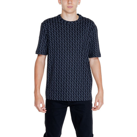 Armani Exchange Black Cotton T-Shirt