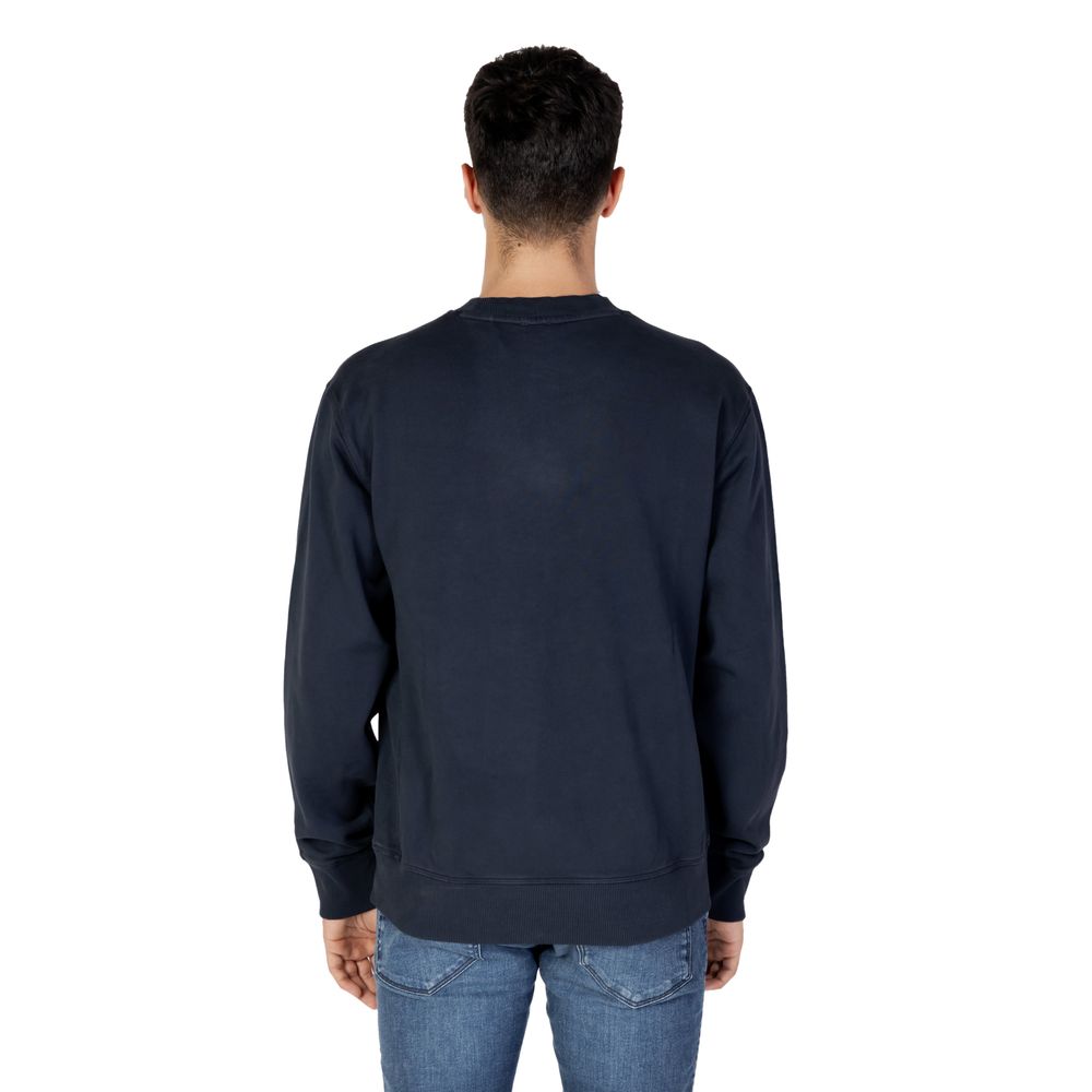 Hugo Boss Blue Cotton Sweater