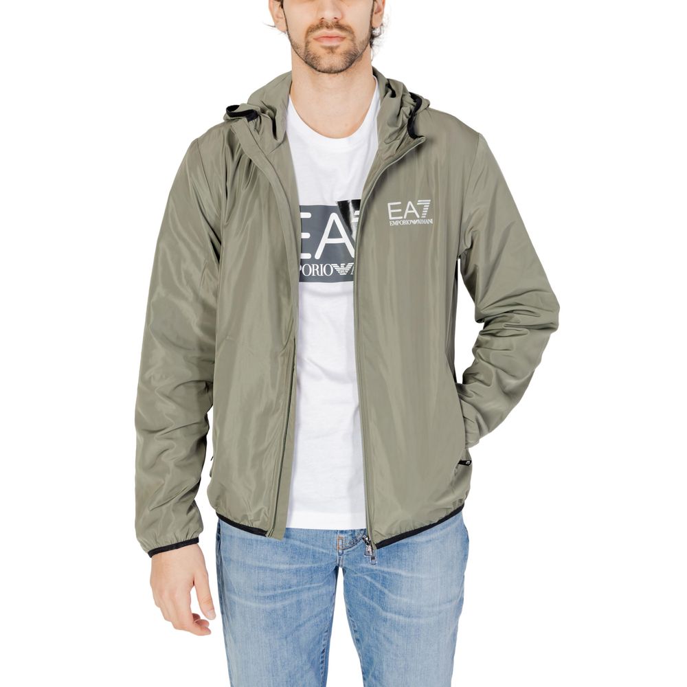 EA7 Emporio Armani Green Polyester Jacket