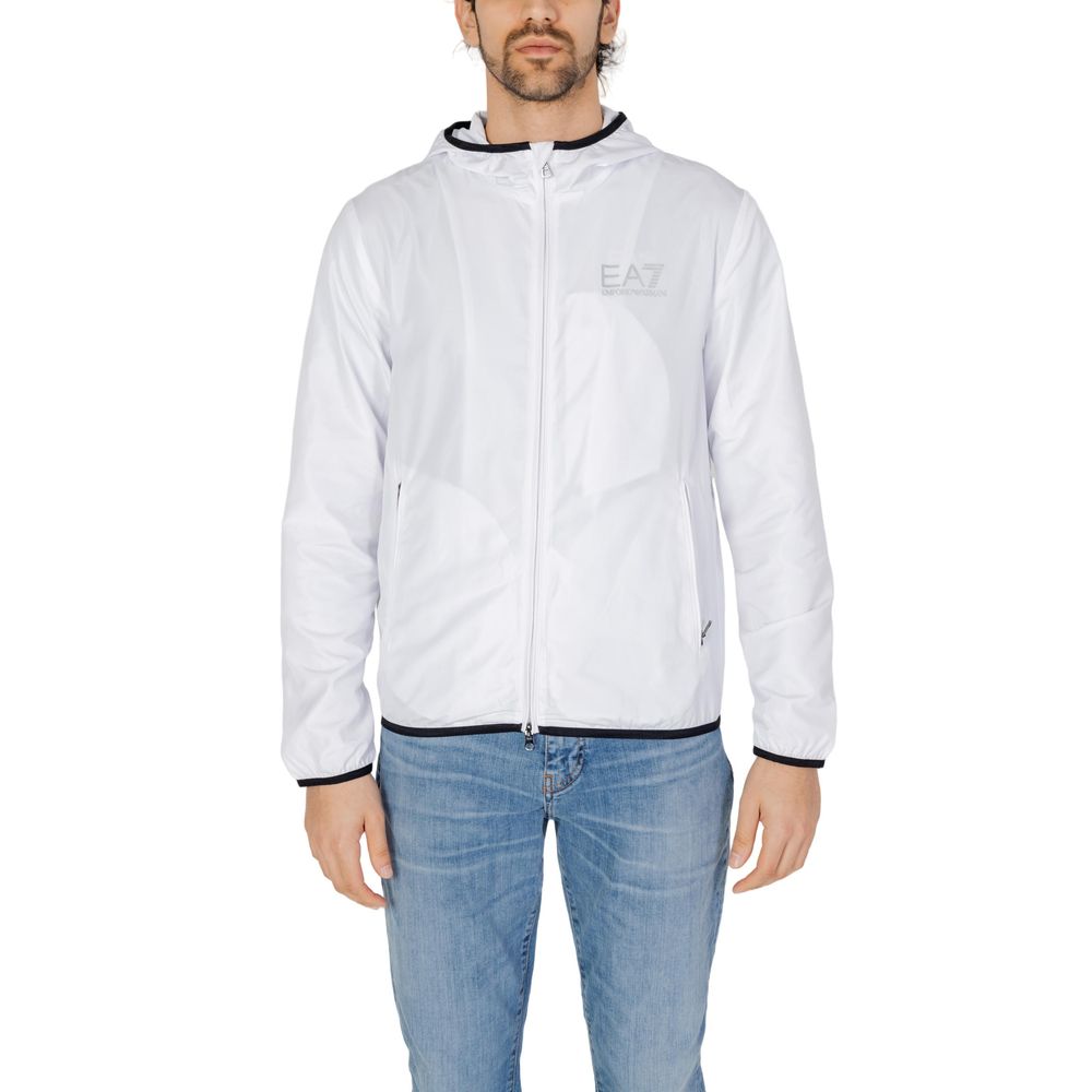 EA7 Emporio Armani White Polyester Jacket