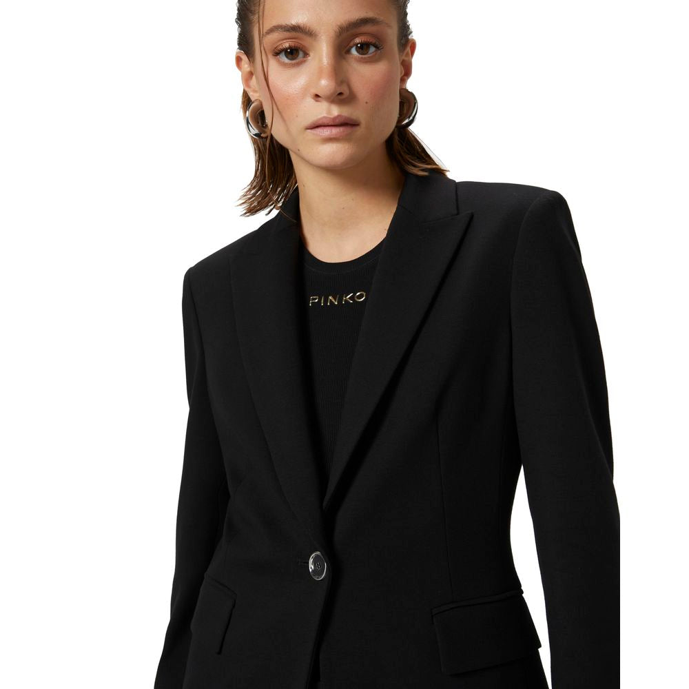 PINKO Black Polyester Suits & Blazer