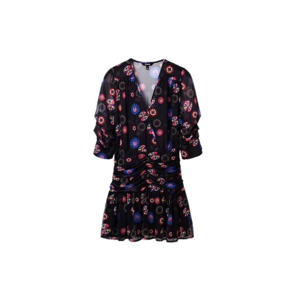 Desigual Black Polyester Dress