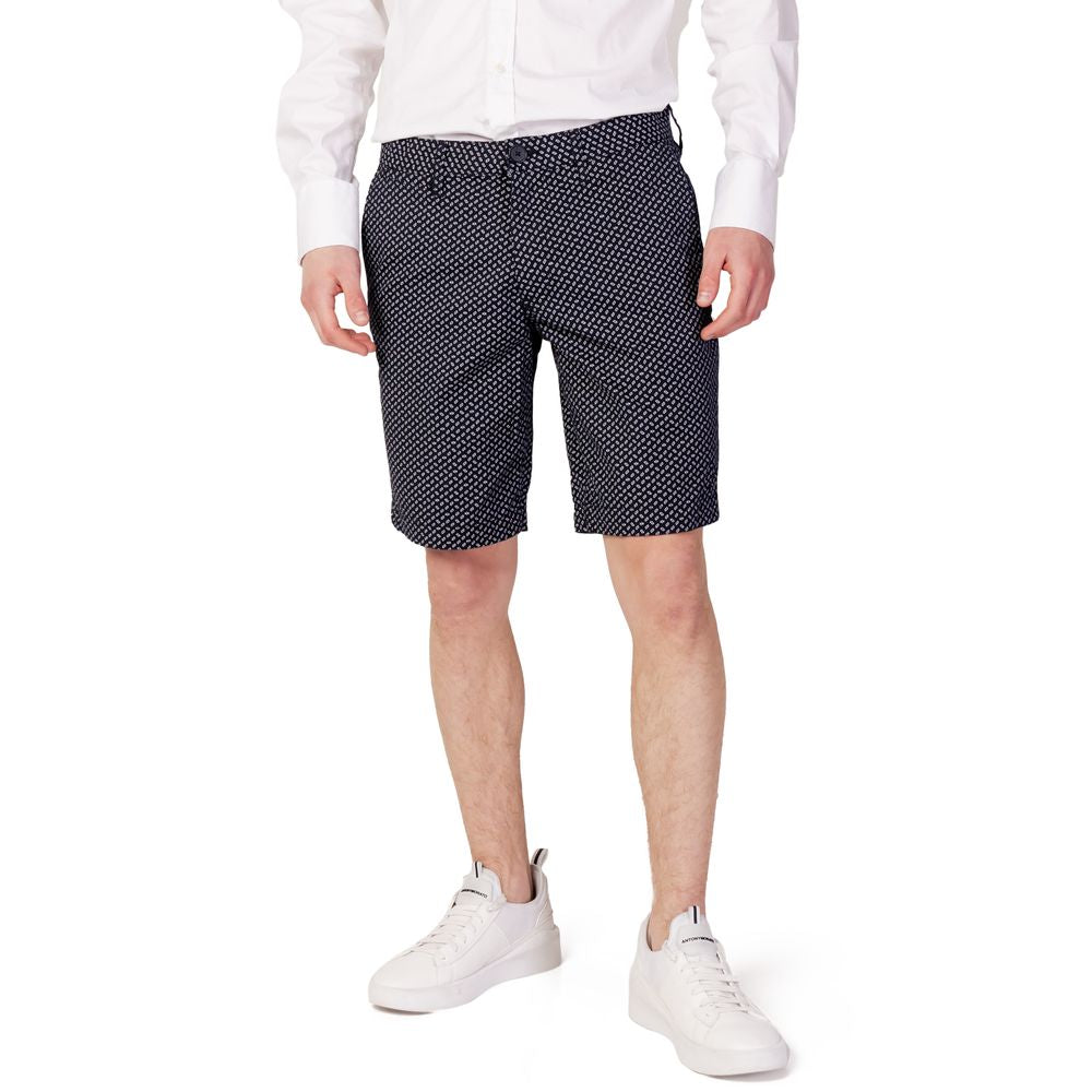 Armani Exchange Blue Cotton Short