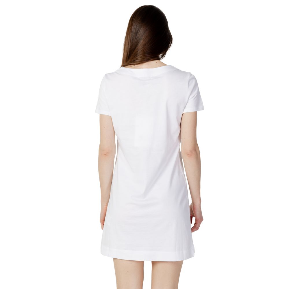 Love Moschino White Cotton Dress