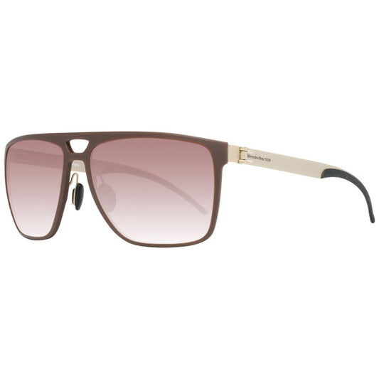 Mercedes Benz Brown Metal Sunglasses