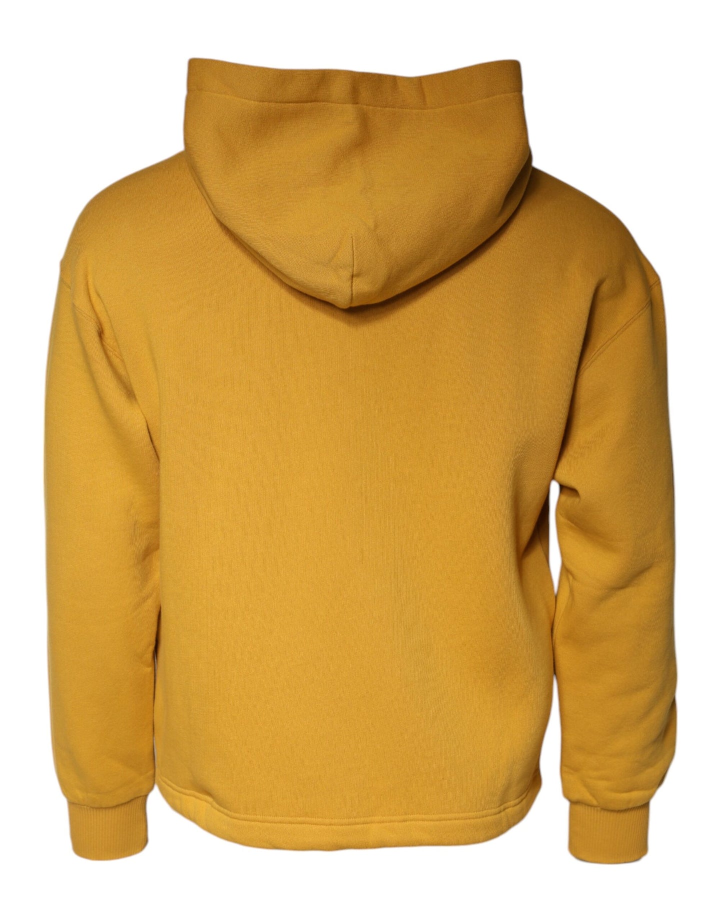 Dolce & Gabbana Mustard DG Hooded Men Sweatshirt Sweater