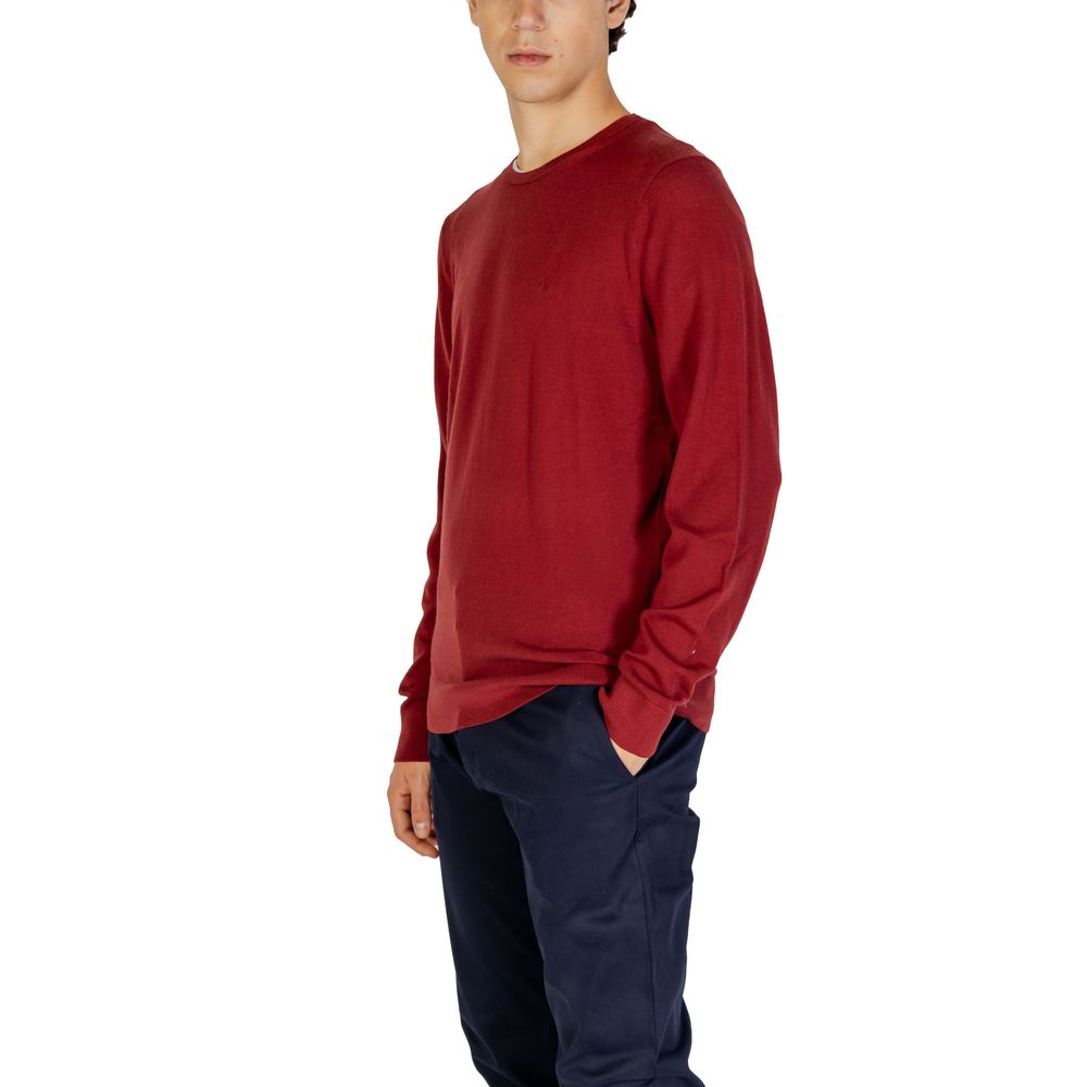 Calvin Klein Bordeaux Recycled Wool T-Shirt