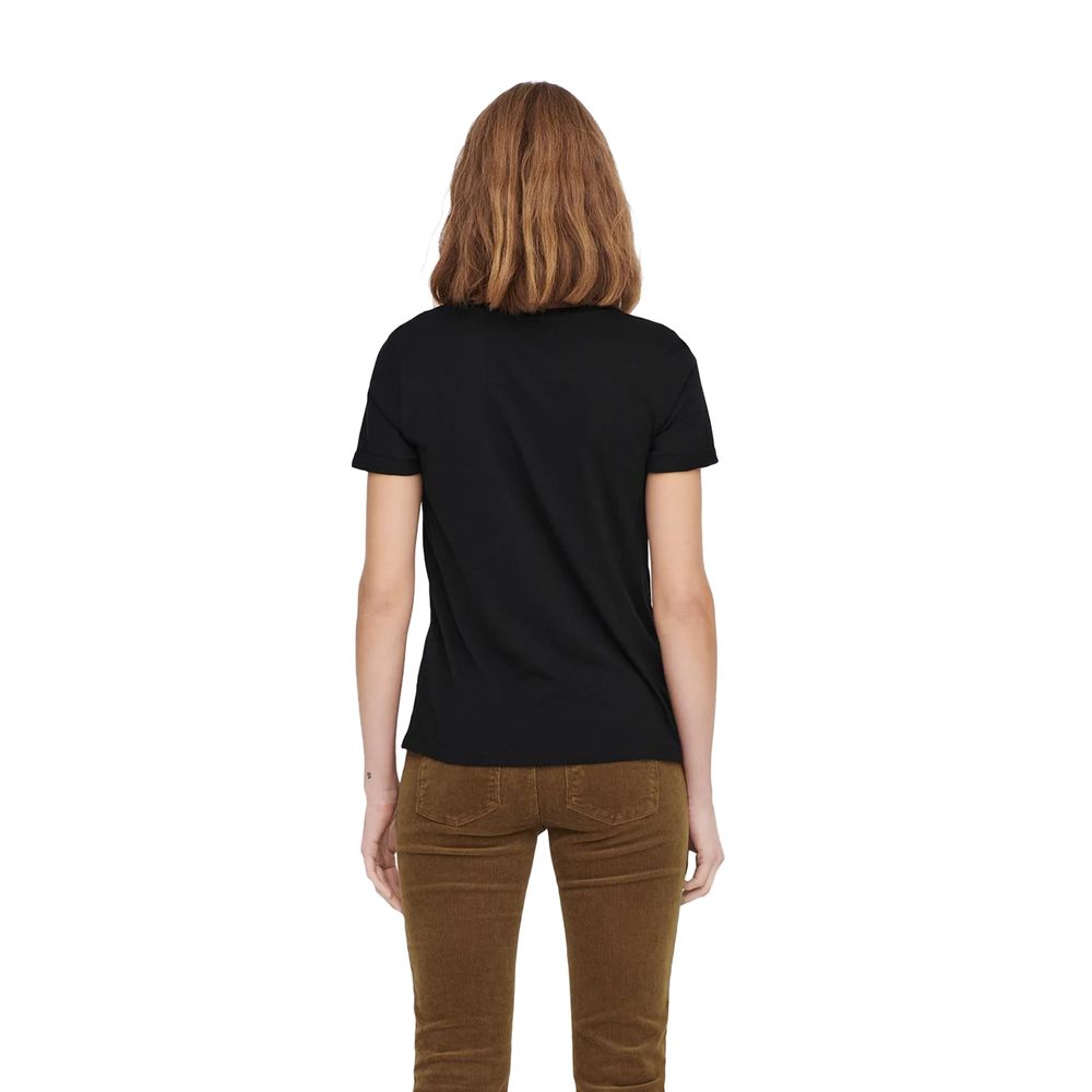 Only Black Cotton Tops &amp; T-Shirt