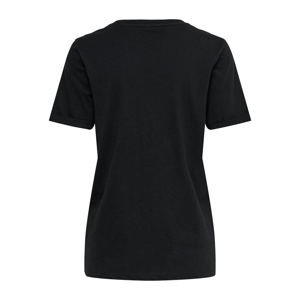 Only Black Cotton Tops &amp; T-Shirt