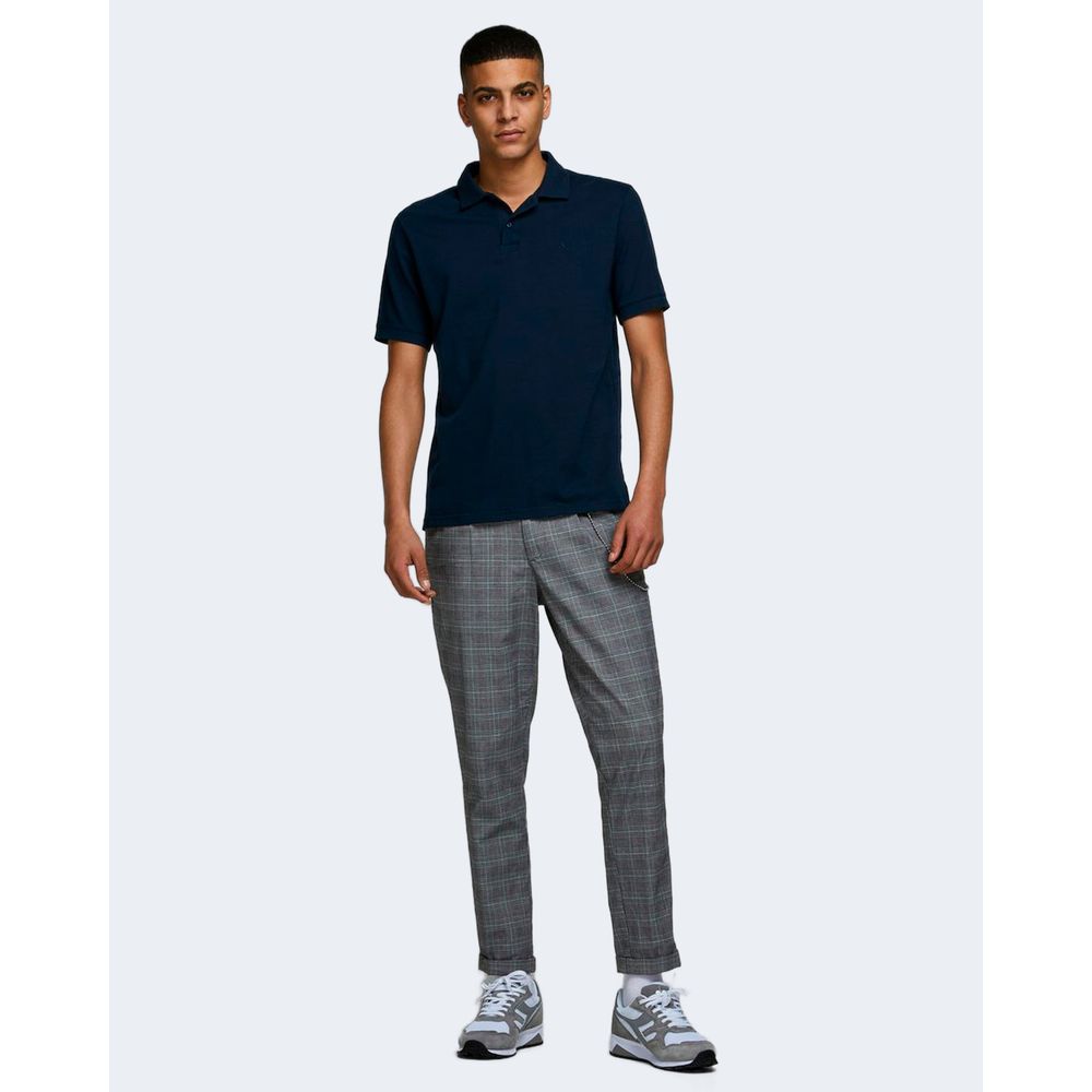 Jack Jones Blue Cotton Polo Shirt