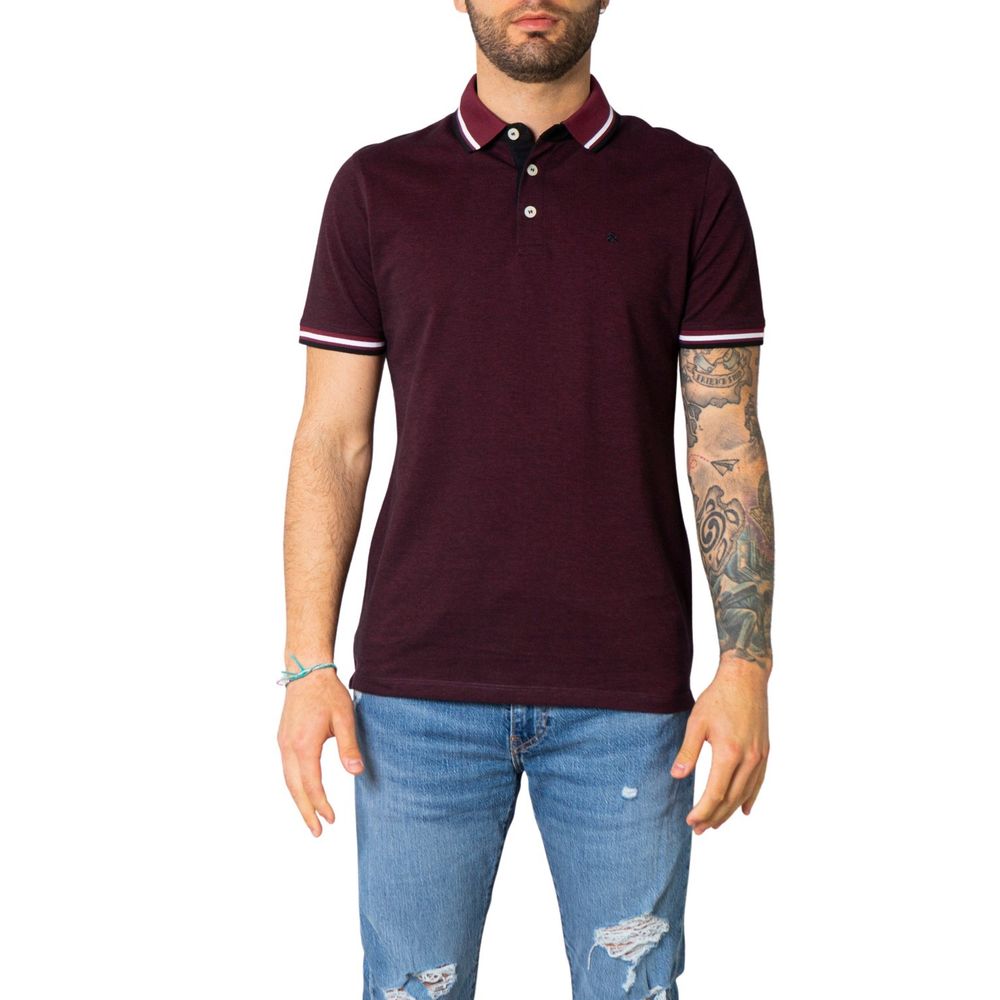 Jack Jones Bordeaux Cotton Polo Shirt