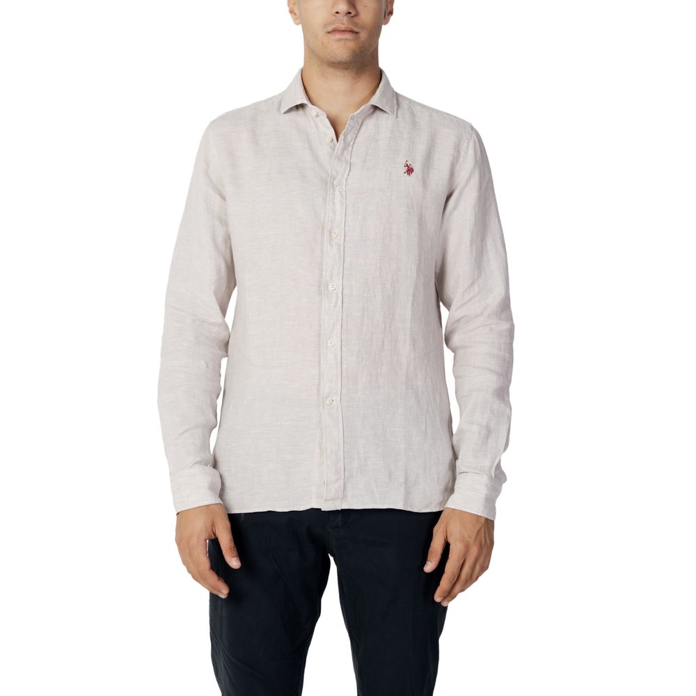 U.S. POLO ASSN. Gray Linen Shirt