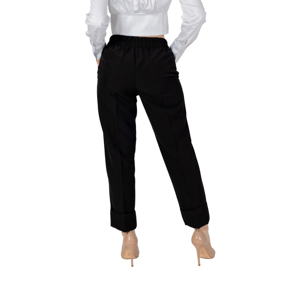 Sandro Ferrone Black Polyester Jeans & Pant