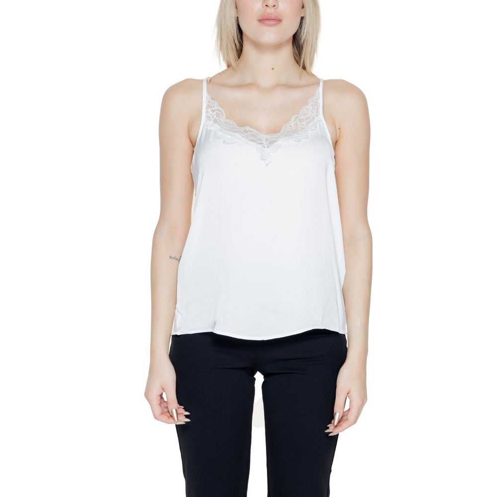 Jacqueline De Yong White Polyester Tops & T-Shirt